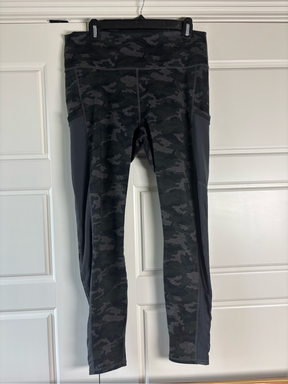 Fabletics Charcoal Camo Powerhold High-Rise Leggings